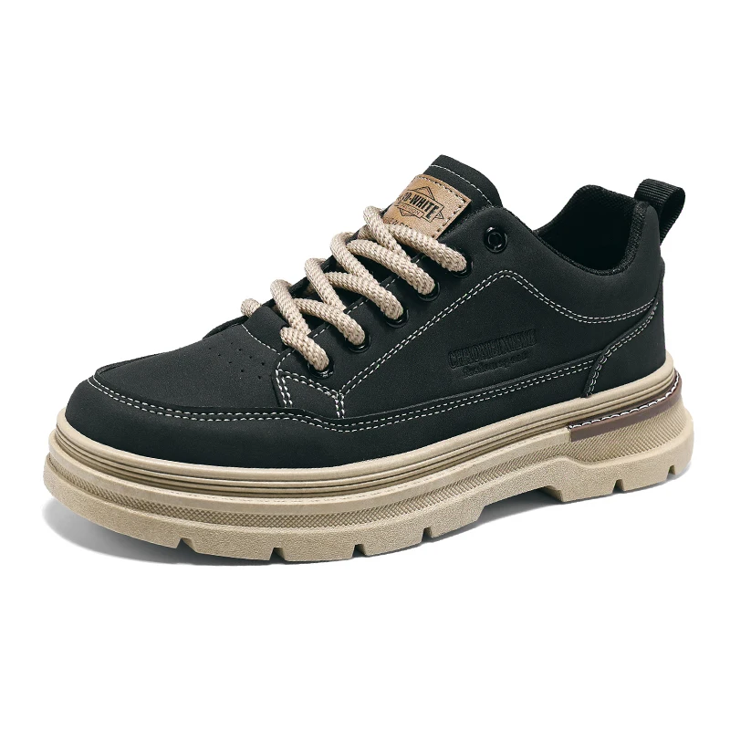 Мужские ботинки для подъема 0 см/8 см/6 см осенняя британская ретро Обувь мужские