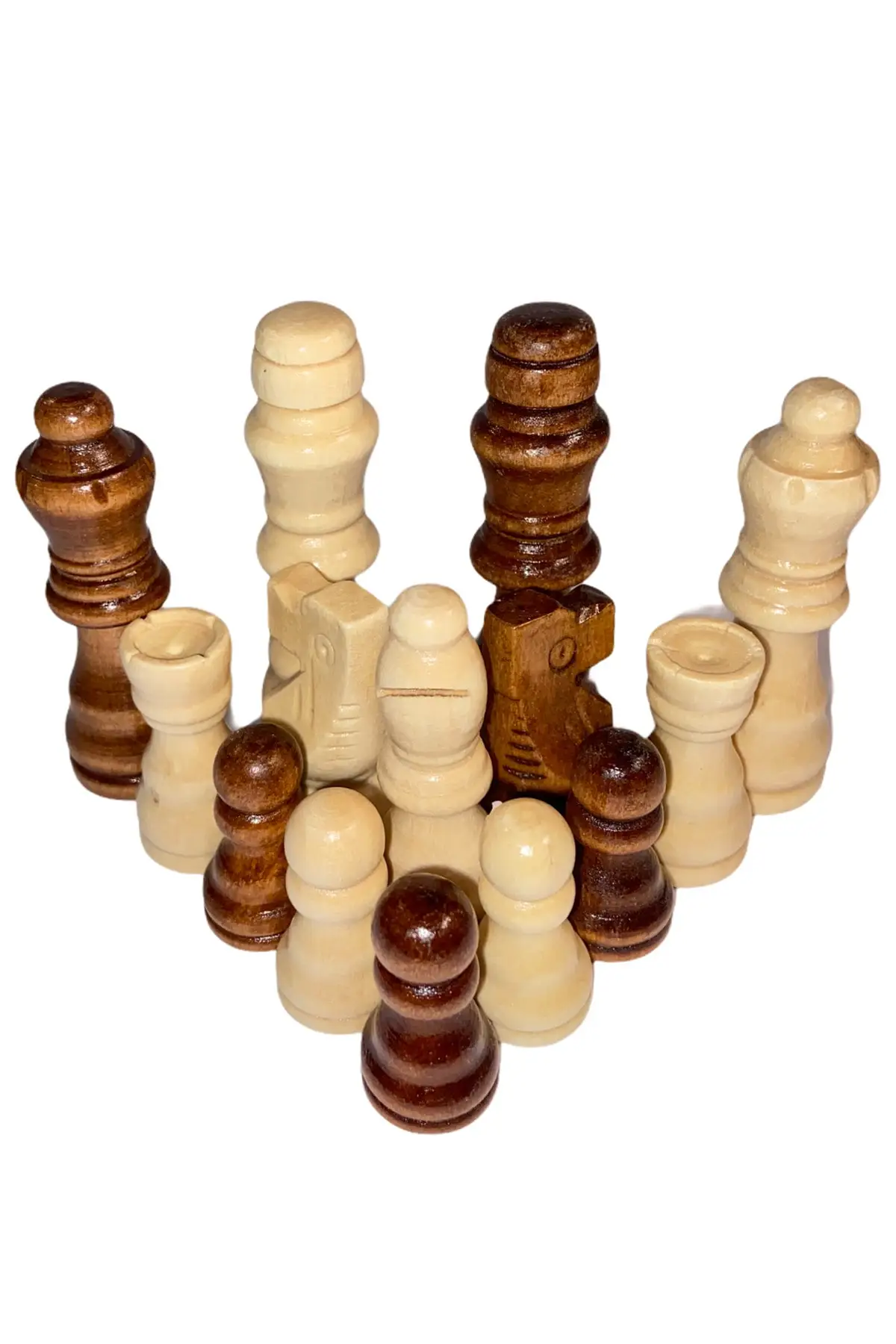 Wooden Chess Pieces Set Wooden Chess Pieces