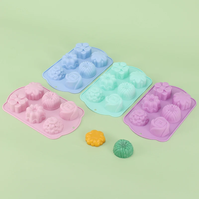 

Silicone Mold Florets Baking Pan Cake Jelly Gummies Pastry Mousse Muffin Pudding Chocolate Candy Biscuit Soap Candle Making Tool