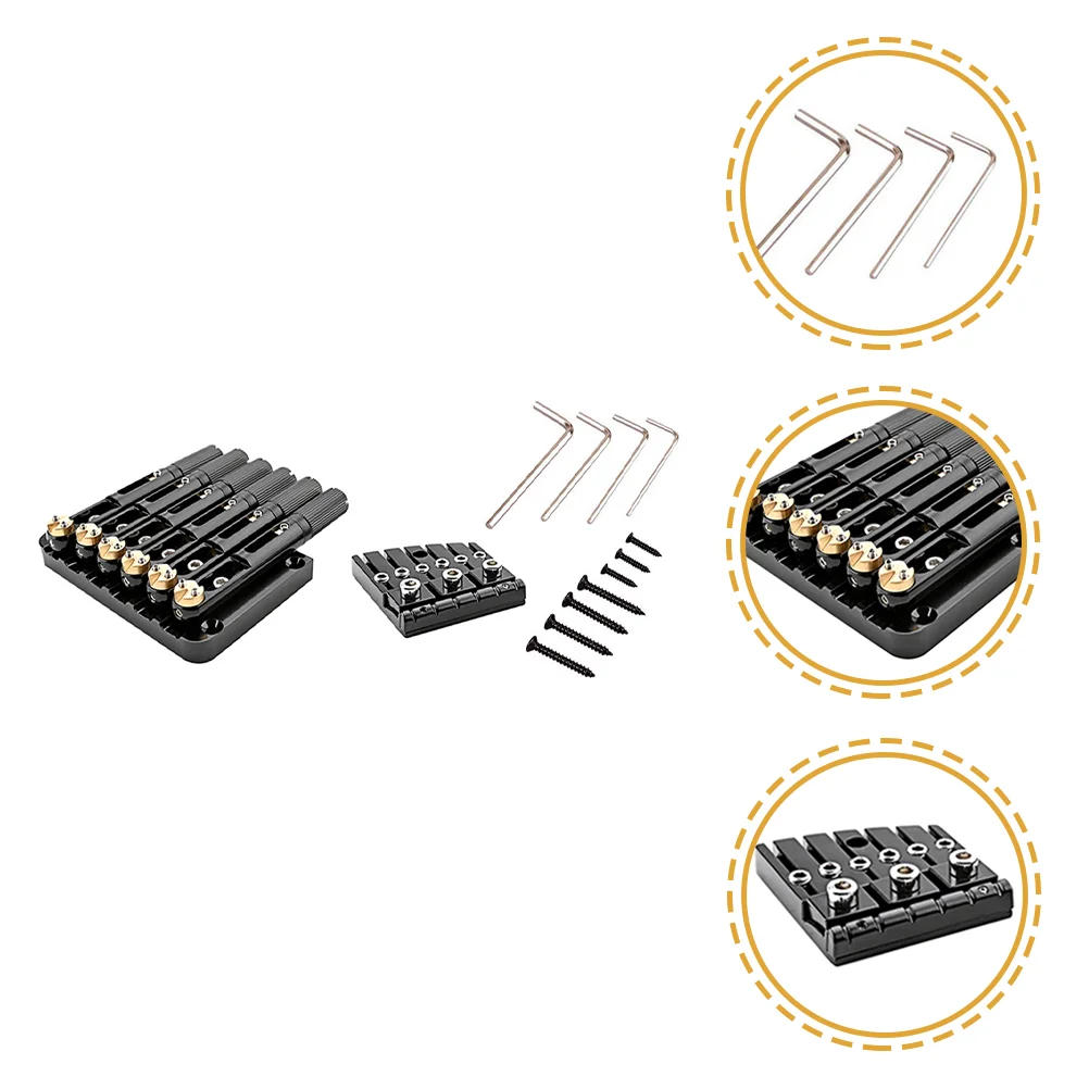 

1 Set Professional 6 Strings Metal Guitar Bridge Saddle Accessories for Guitar