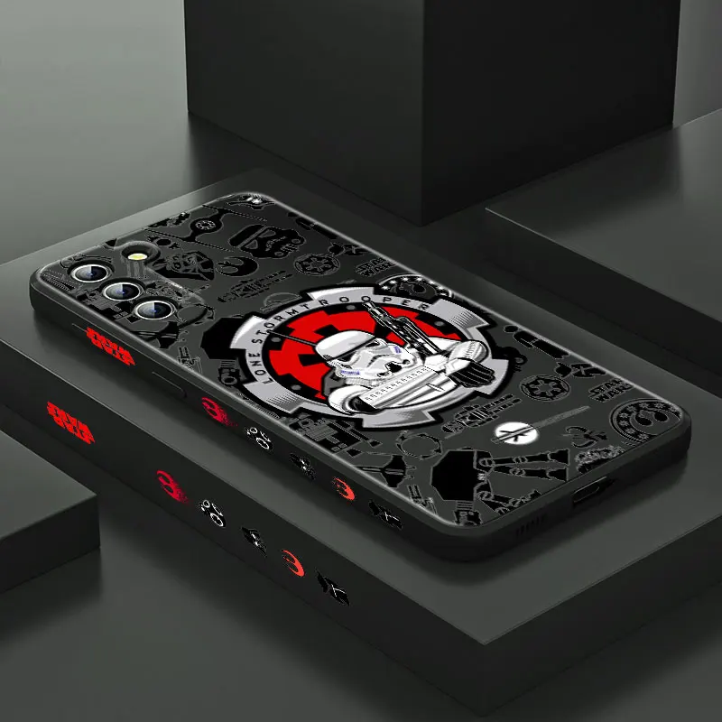 Звездные войны мультфильм робот для Samsung Galaxy S21 S20 S10 Note 20 10 Ultra Plus Pro FE Lite жидкий