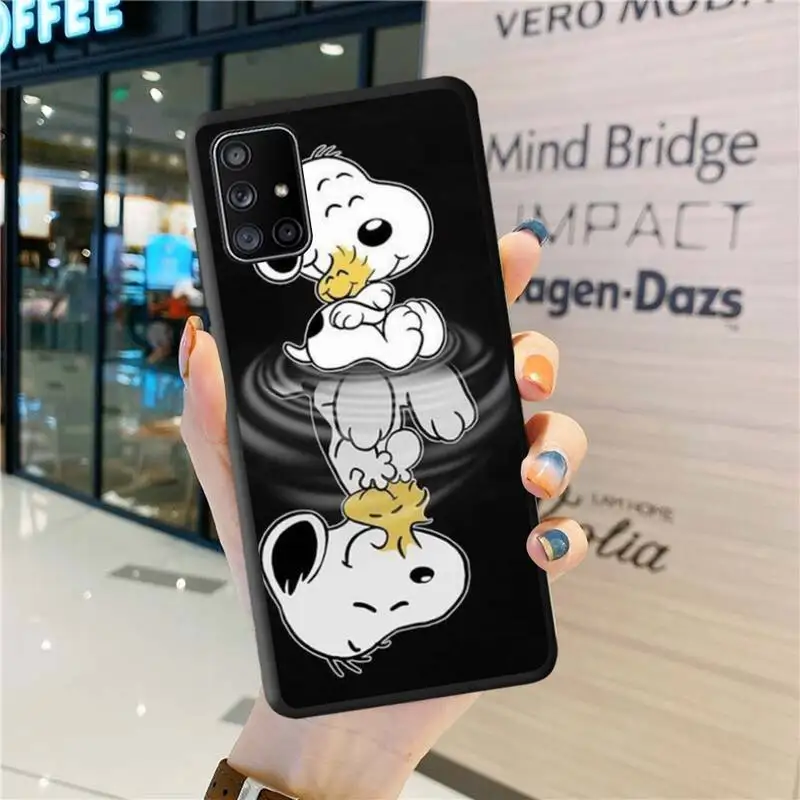 Мультяшный собака Чарли коричневый Снупи чехол для телефона Samsung Galaxy A52 A21S A02S A12 A31
