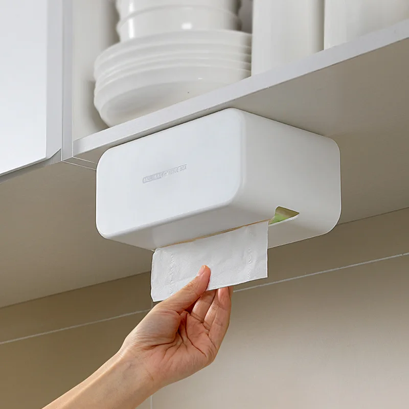 

Nordic Minimalist Wall-mounted Paper Towel Cabinet Drawer Box Home Office Dust-proof Paper Towel Storage Storage Box Organizer