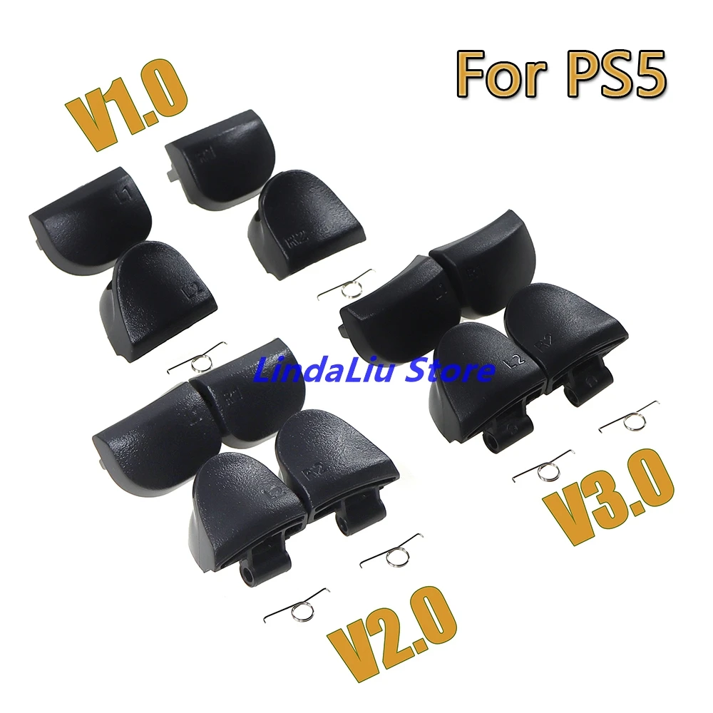 Фото Комплект триггерных кнопок для контроллера Sony PS5 BDM-010 020 030 V1 V2 V3, L1 R1 L2 R2, для PlayStation PS5 с пружиной, 1 комплект №1