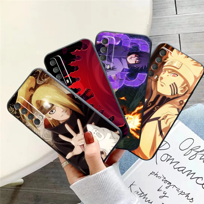

Japan NARUTO Anime Phone Case For Huawei Honor 7A 7X 8 8X 8C 9 V9 9A 9X 9 Lite 9X Lite Back Funda Soft Liquid Silicon