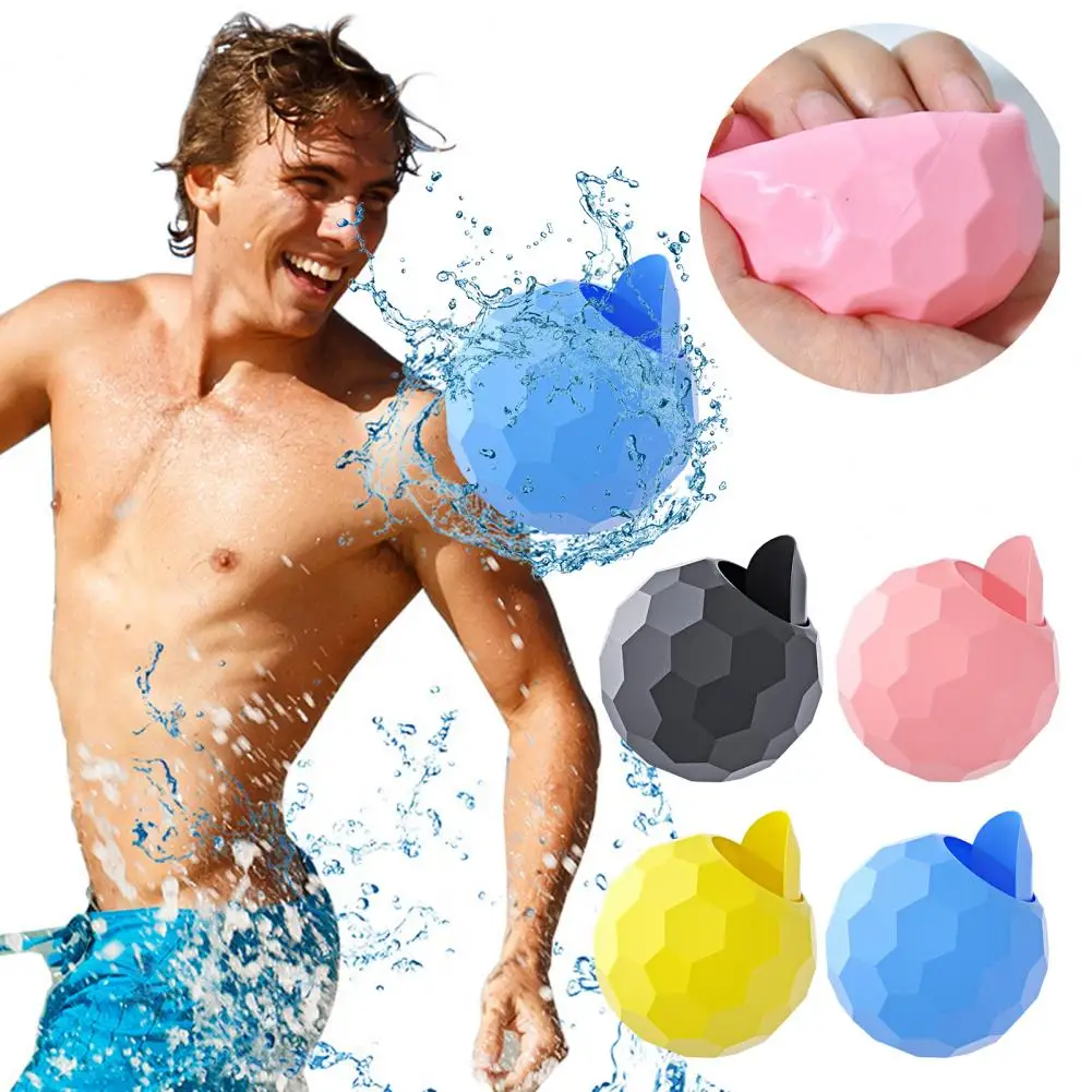 

4Pcs Water Balloons Portable Entertaining Lightweight Summer Adults Kids Colorful Balls Water Balloon Daily Use