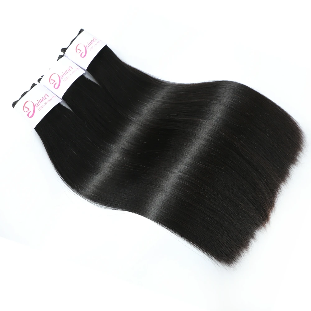 

Peruvian Straight Bundles Unprocessed Human Hair Weaving 1/3/4 Bundle Deals Virgin Hair Extensions Double Weft Thick Bundles