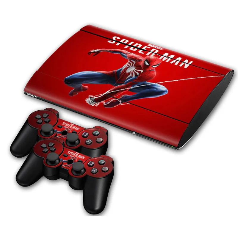Виниловая наклейка на консоль PS3 стикер с принтом Marvel Дэдпул Человек-паук