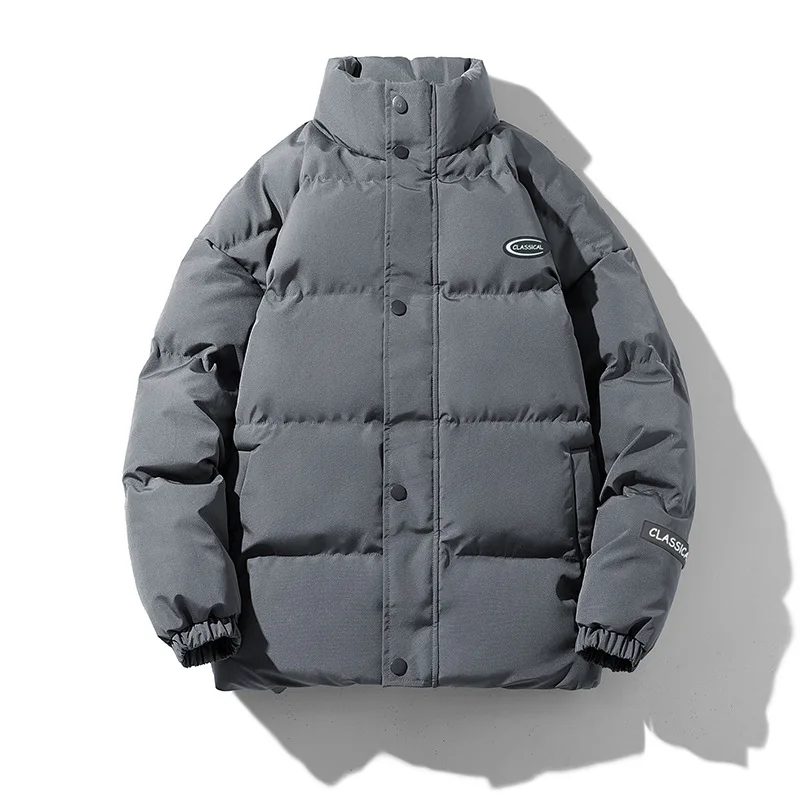 Stand-up Collar Winter Loose Cotton-padded Jacket Men's and Women's Bread Clothes Thickened Warm Couple's Cotton-padded Jacket