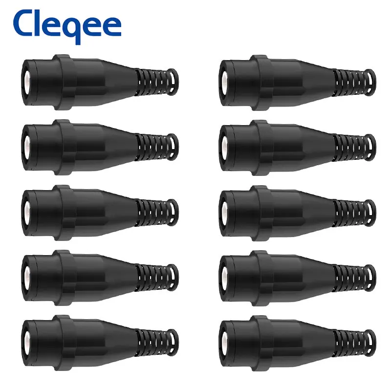 

Cleqee P7001 2 шт. BNC Штекерный разъем защитный корпус Позолоченные паяльные соединительные адаптеры