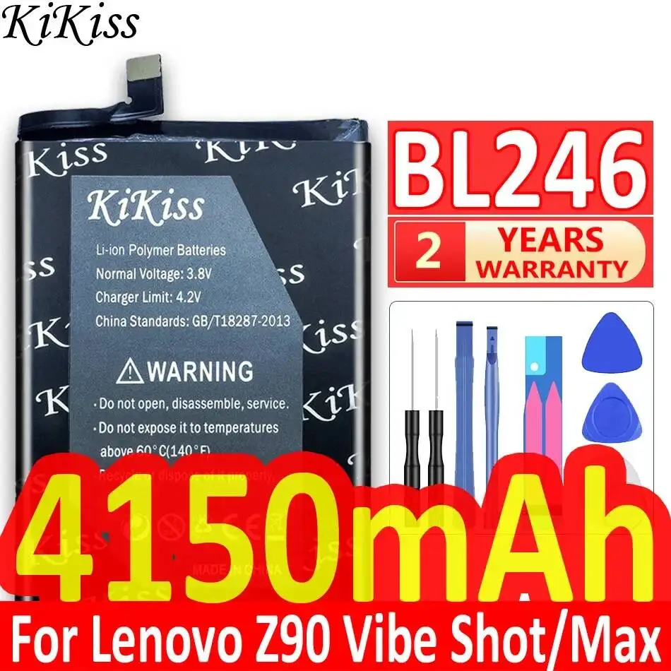 Фото Аккумулятор для мобильного телефона Lenovo Vibe Shot Max Z90 Z90-3 Z90-7 Z90 z90a40, 4150 мАч, высокоэффективный, BL246, с длительным сроком службы №1