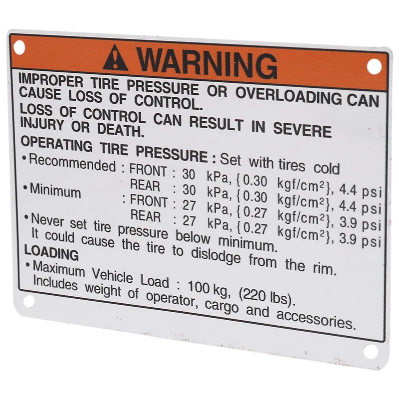 Для Yamaha предупреждающие наклейки этикетки с алюминиевой основой Raptor Blaster Banshee