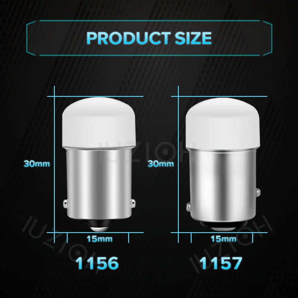 Светодиодная лампа IUZIOH 12 В 24 1156 стробоскоп BA15S BAY15D P21W P21/5W R5W R10W