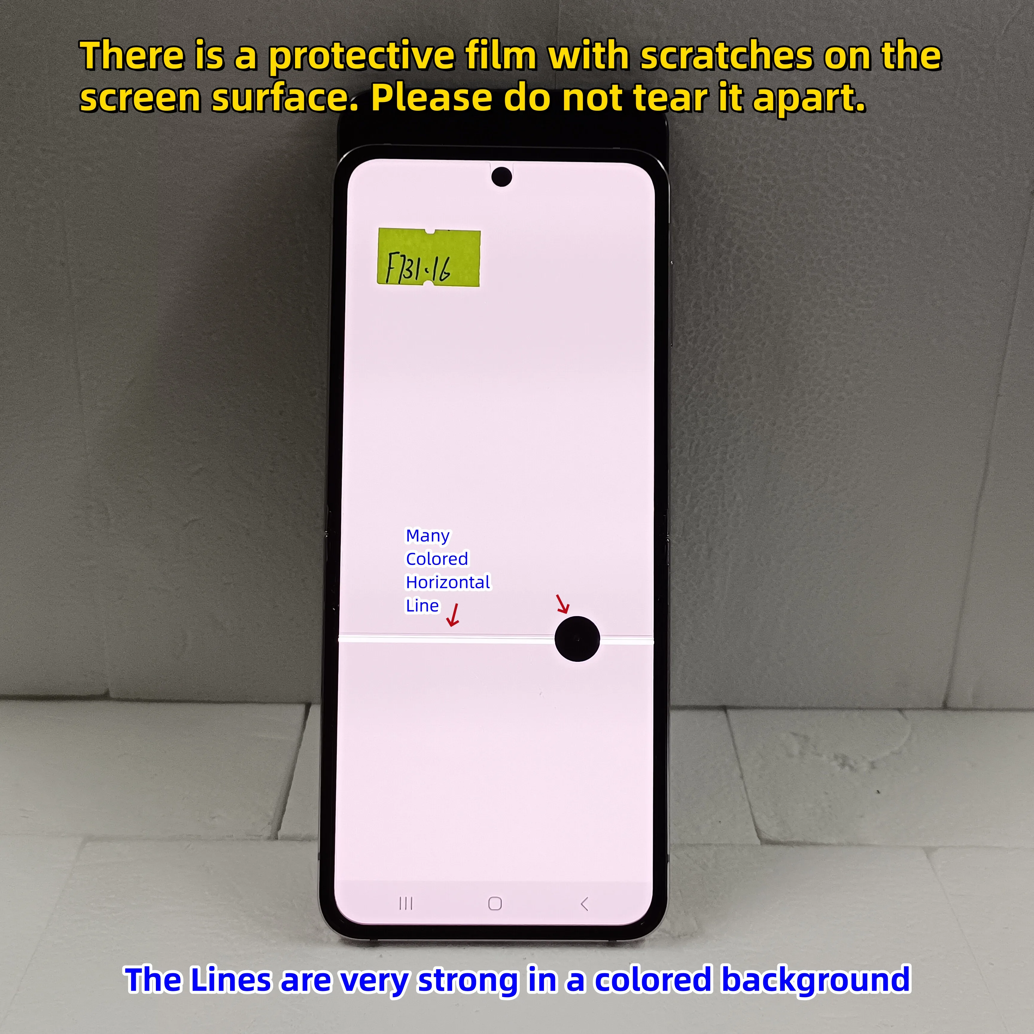 100% протестированный ЖК-дисплей для Samsung Galaxy Z Flip 5 сенсорный экран дигитайзер с