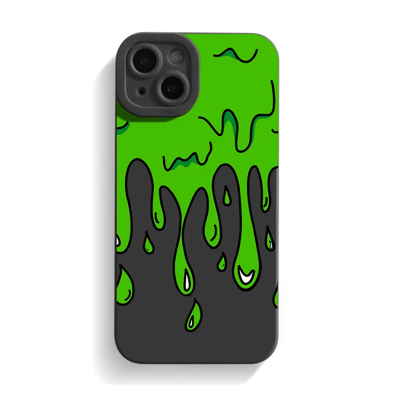 

Paint Graffiti Art Phone Case For iPhone 14 13 12 11 Pro Max Mini X XR XS 8 7 Plus Full Lens Protection Shockproof Silicon Cover