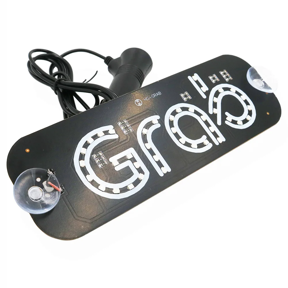 Захват Зеленый 12 В USB Автомобильный светодиодный индикатор вождения такси