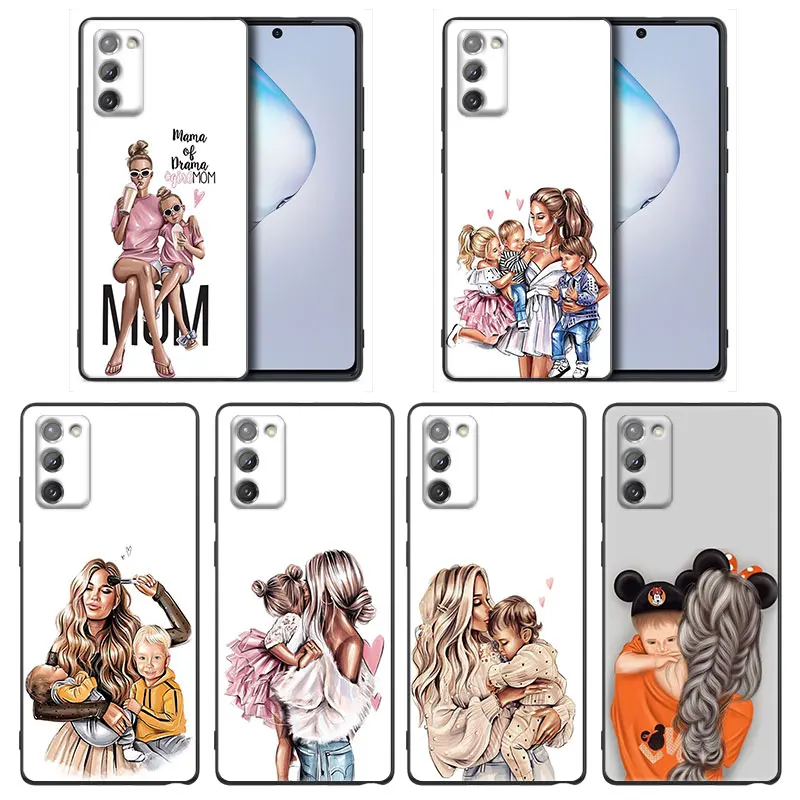 

Cute MaMa Of Girl Boy Mom Baby Case For Samsung Galaxy M62 M52 M51 M33 M32 M31 M30s M23 M22 M21 M12 M11 F62 F52 F42 F41 F23 F22