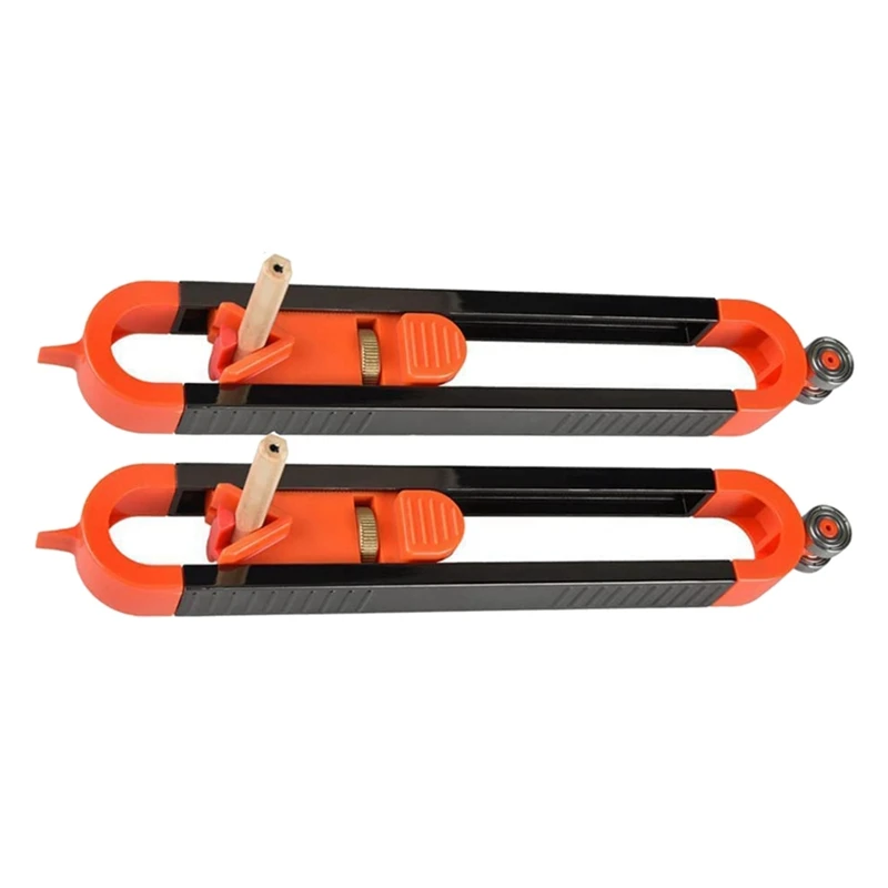 

Profile Scribing Ruler Contour Gauge With Lock Skirting Scribe Use Measuring Shape Gauge Joinery Woodworking Tool 2Pcs