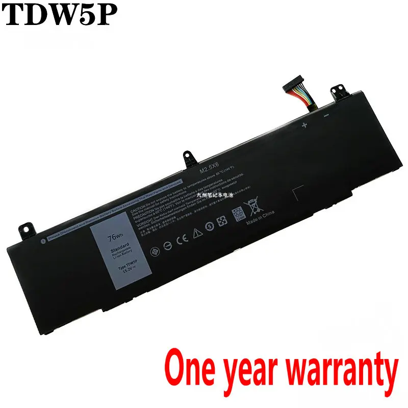 Новый аккумулятор для ноутбука TDW5P JFWX7 04RRR3 0V9XD7 4RR3 P81G P81G001 DELL Alienware 13 R3 ALW13C-1738 2508 2718 2738