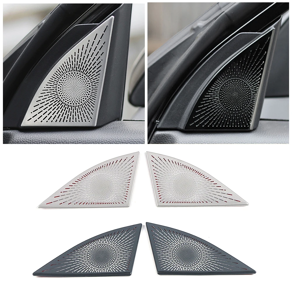 

For Toyota Highlander XU70 2022 Car Inner Window Front Triangle Pillar Column Cover Decorate Frame Trim Stainless Steel Sticker