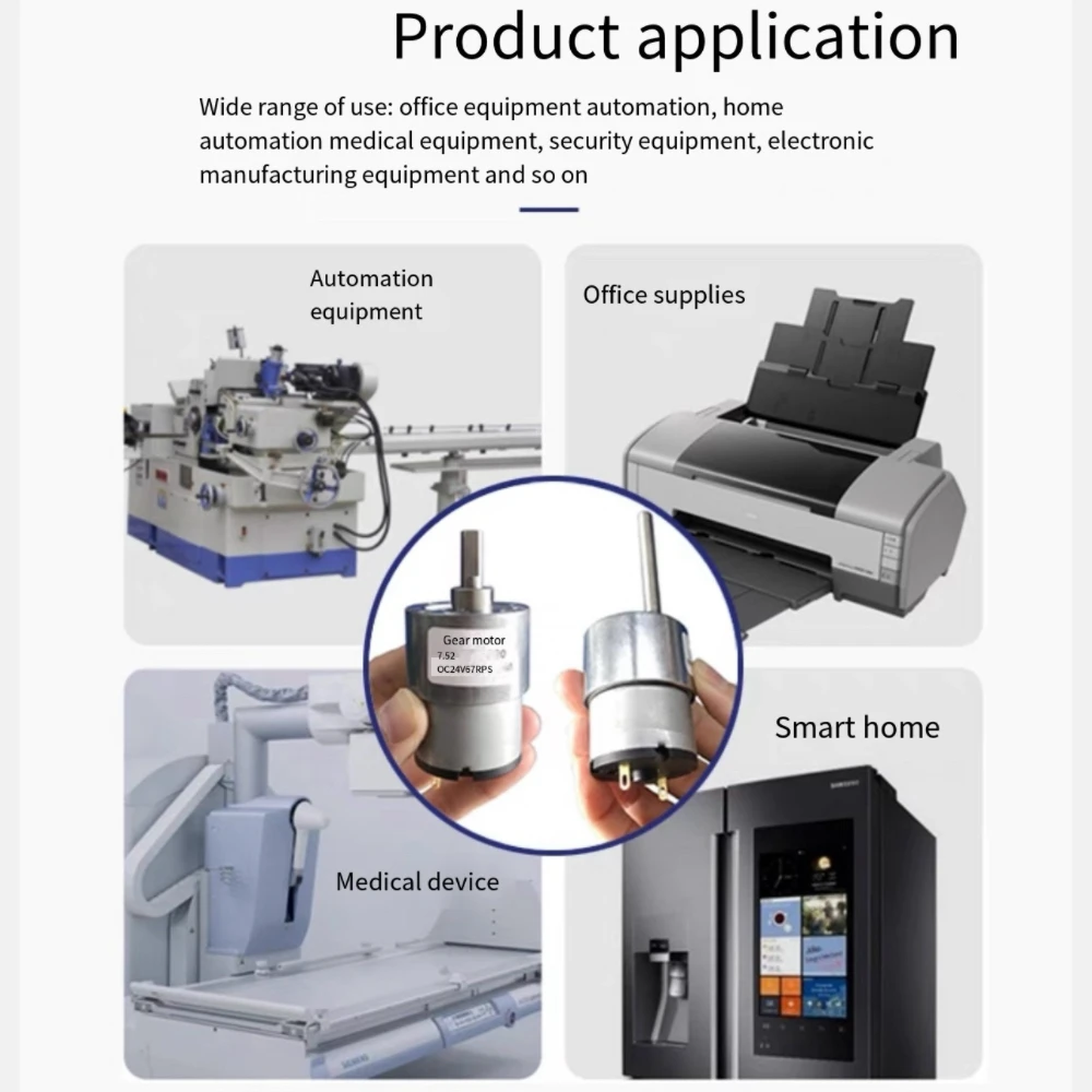 37 мм 520 Резьбовая длинная щетка вала 12 в 24 В постоянного тока редукторный
