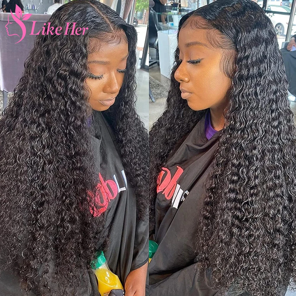 

Deep Wave Lace Front Wigs Human Hair Lace Frontal Wig 13x5x2 Deep Curly Human Hair HD Transparent Lace Frontal Wigs For Women