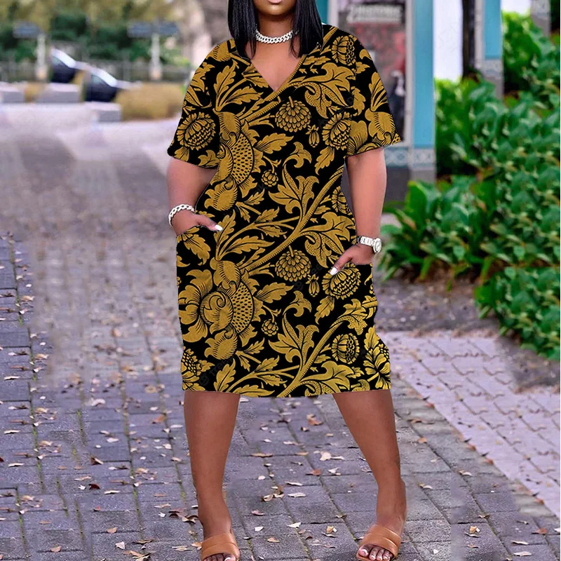 

Женское платье с цветочным принтом, готический наряд с растениями