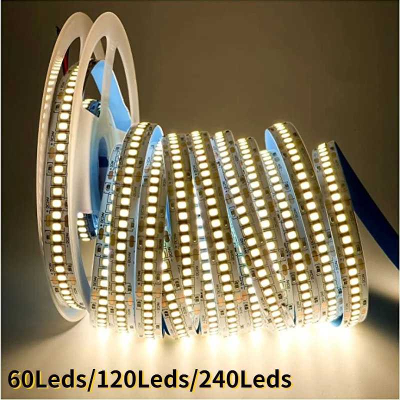 

5M Led Strip for 12V White 2835 Led Tape 60 120 240LEDs Led Lights for Room Home Decoration Lamp Strip Flexible Soft Lamp Bar