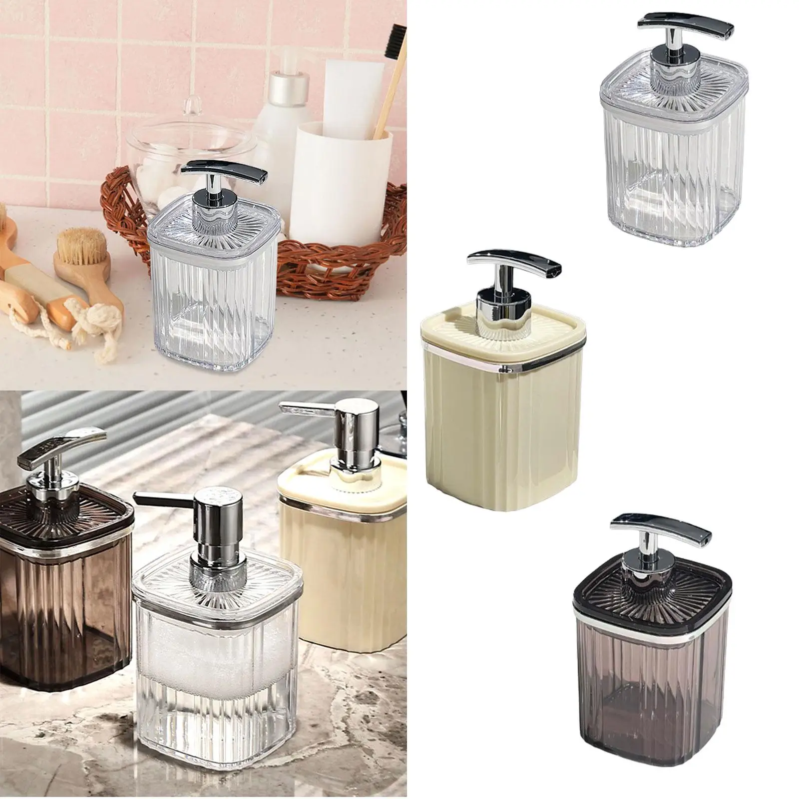 Мыльный диспенсер для посуды многоразовый купольный дозатор кухни дома отеля