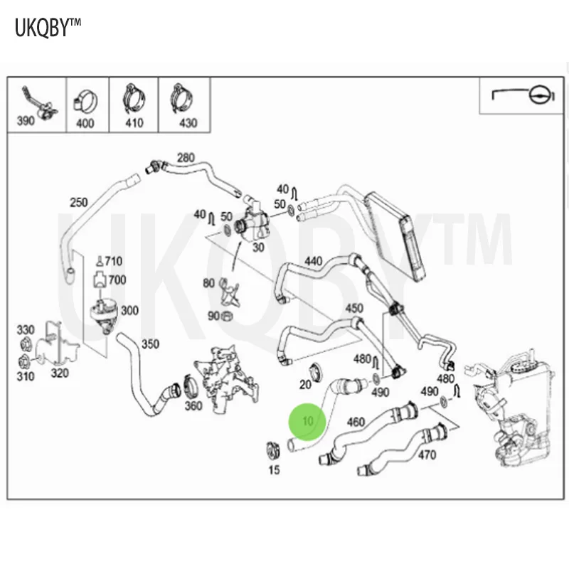 Формовочная трубка для гибкого шланга A2118301396 A2118328494