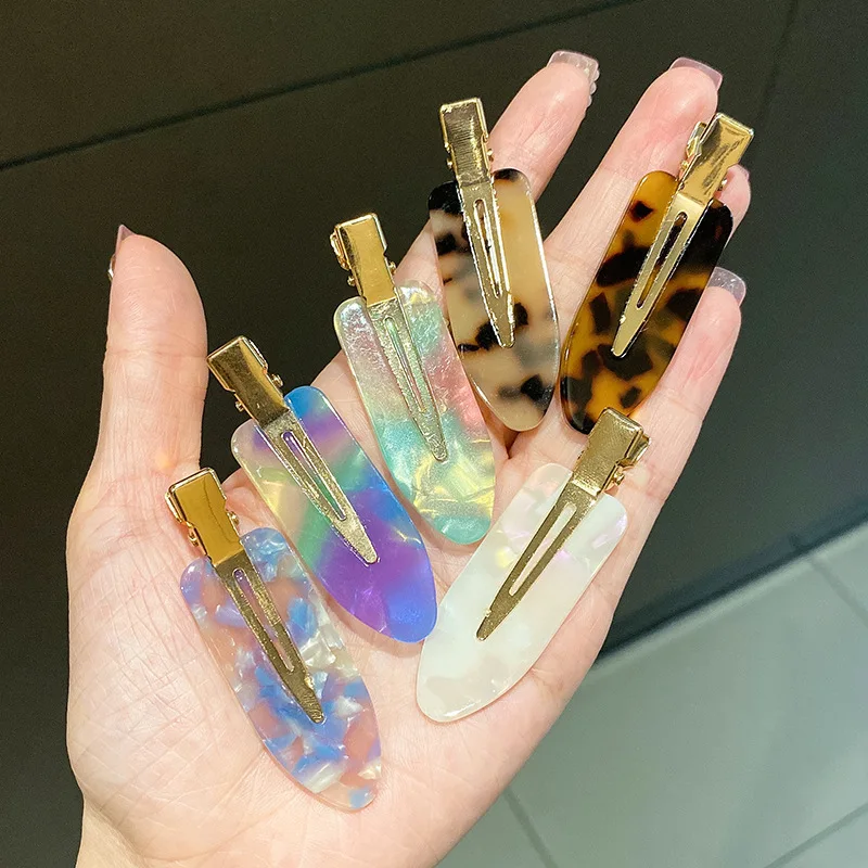 Заколка для волос леопардовая бесшовная из ацетата 4 шт.