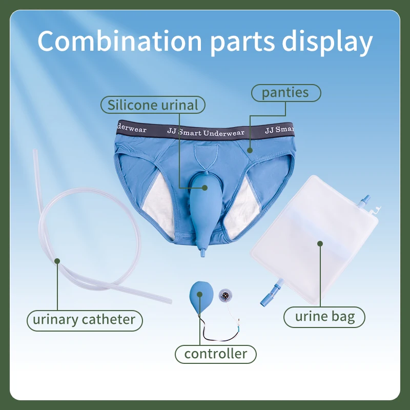 

Urine Collector Bag Prevent Leakage Wearable Bag with Pee Catheter Duct 1000ML for Men Elderly Urinary Incontinence