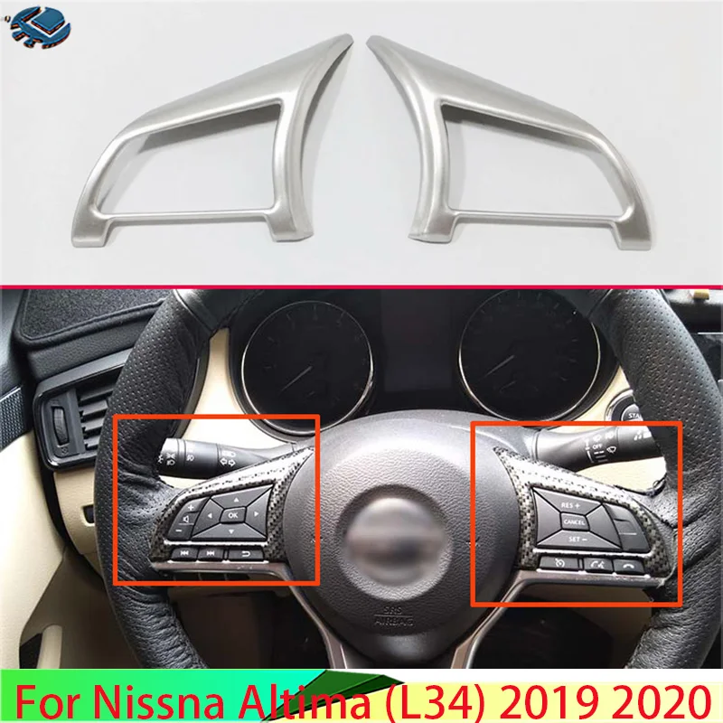 

Автомобильные аксессуары для Nissna Altima (L34) 2019 2020, панель рулевого колеса из АБС-пластика, ободок, отделка, вставка, значки, украшение для формов...