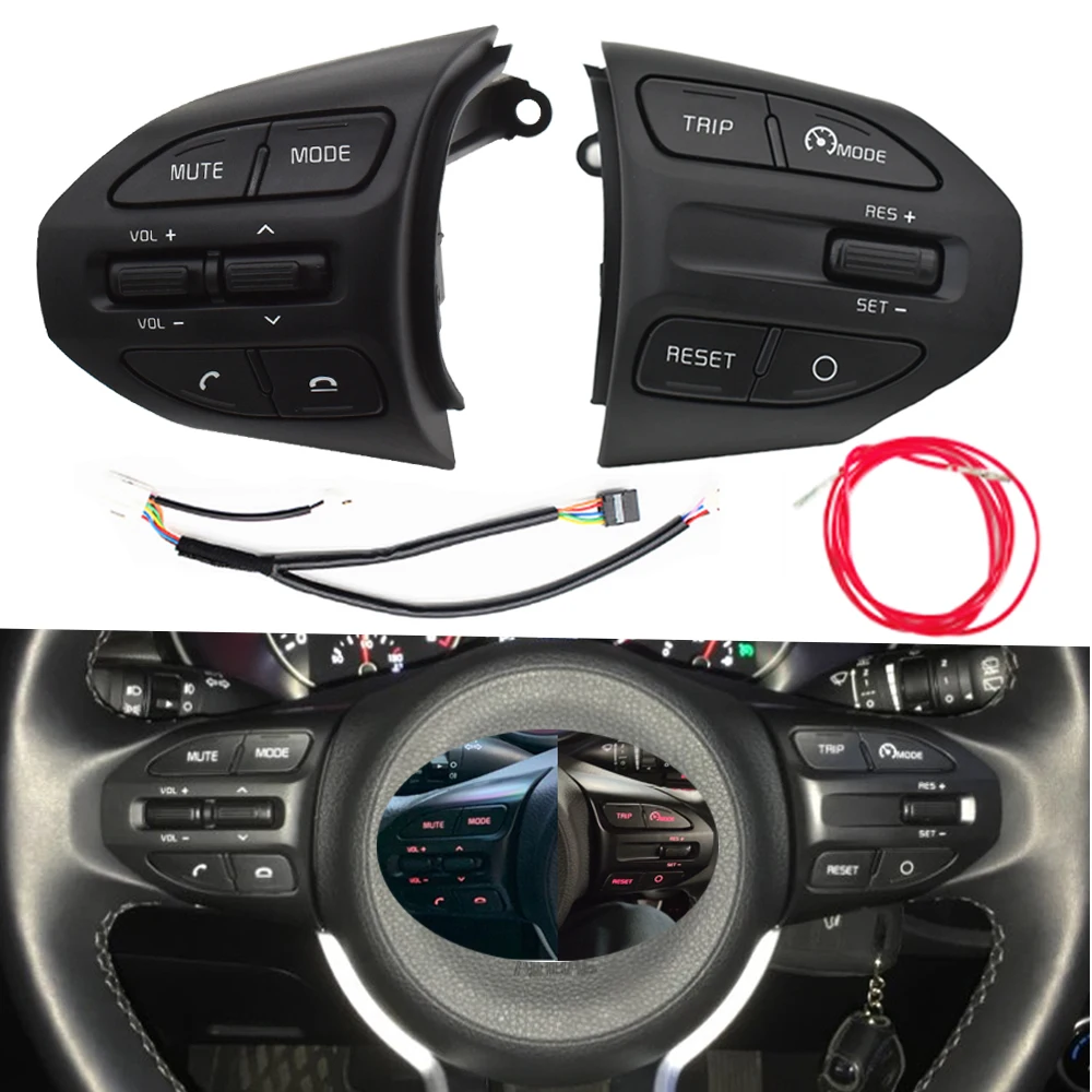 

96720-H8020 Steering Wheel Buttons For Kia RIO 2018-2021 X-LINE K2 RIO 4 Cruise Control Remote Volume Car Switches