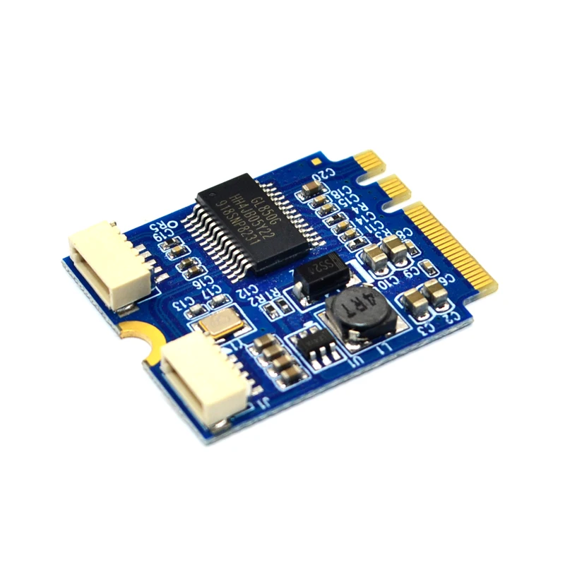 Конвертер карты M.2 в USB Riser с кабелем USB2.0 Адаптер NGFF KEY A-E на двухпортовую карта