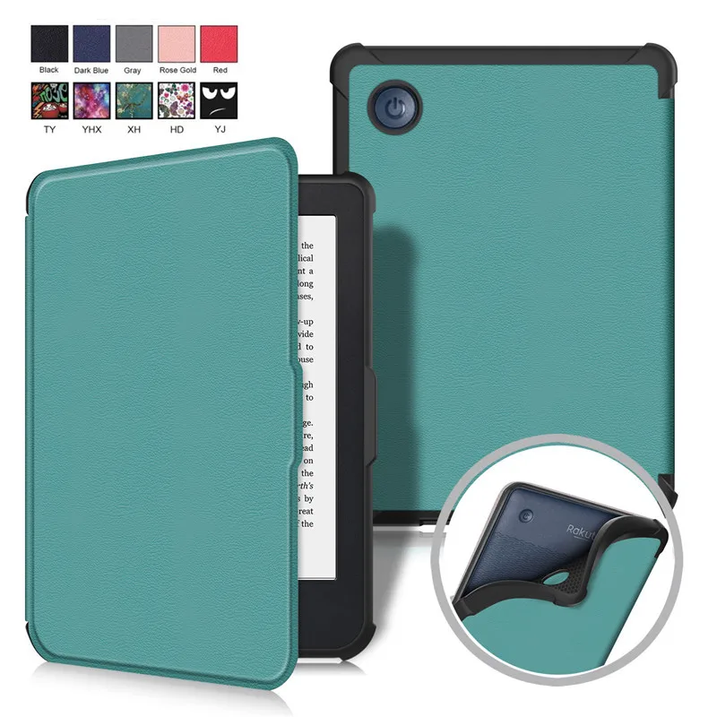

Чехол для электронной книги Kobo Clear 2e, умный чехол из искусственной кожи с функцией автоматического пробуждения и сна