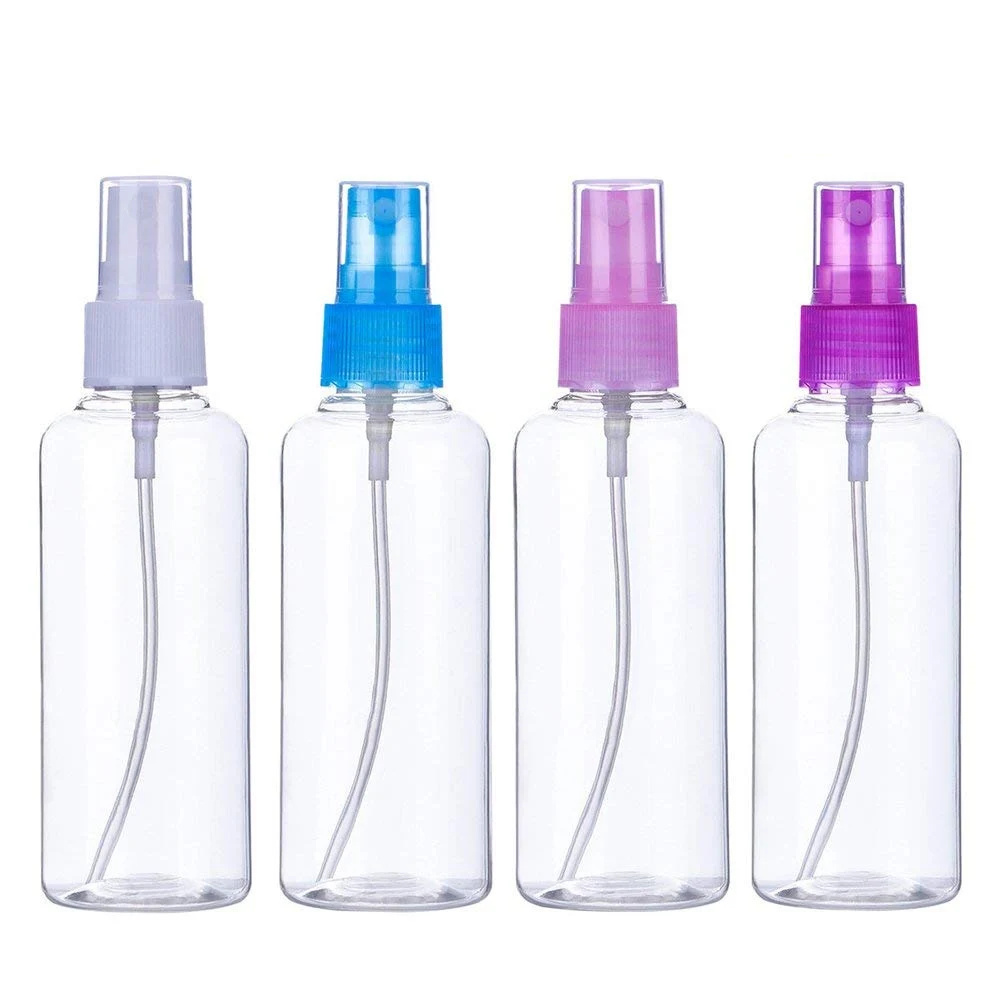 

5pcs Spray Bottle Refillable Non-toxic Transparent Plastic Bottle Portable Travel Refillable Cosmetics Container Tools