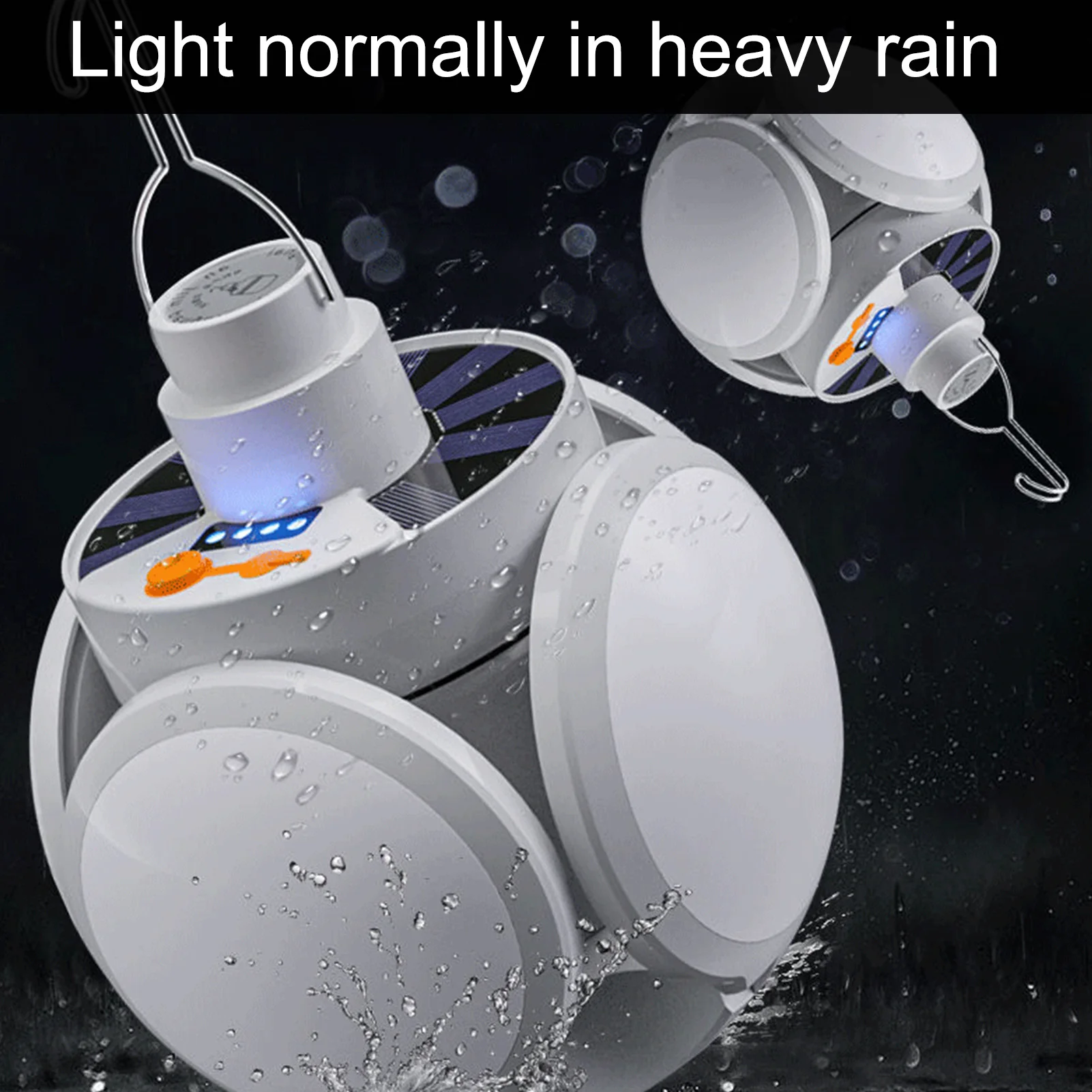 

Camping Light LED Solar Lamps Emergency Light USB Foldable Bulb Cable Rechargeable Light For Gardening Decoration Camping