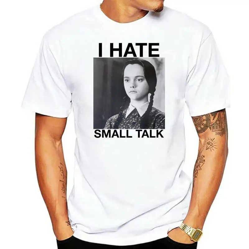 

Футболка с надписью «I HATE SMALL TALK» для сред, размер XL