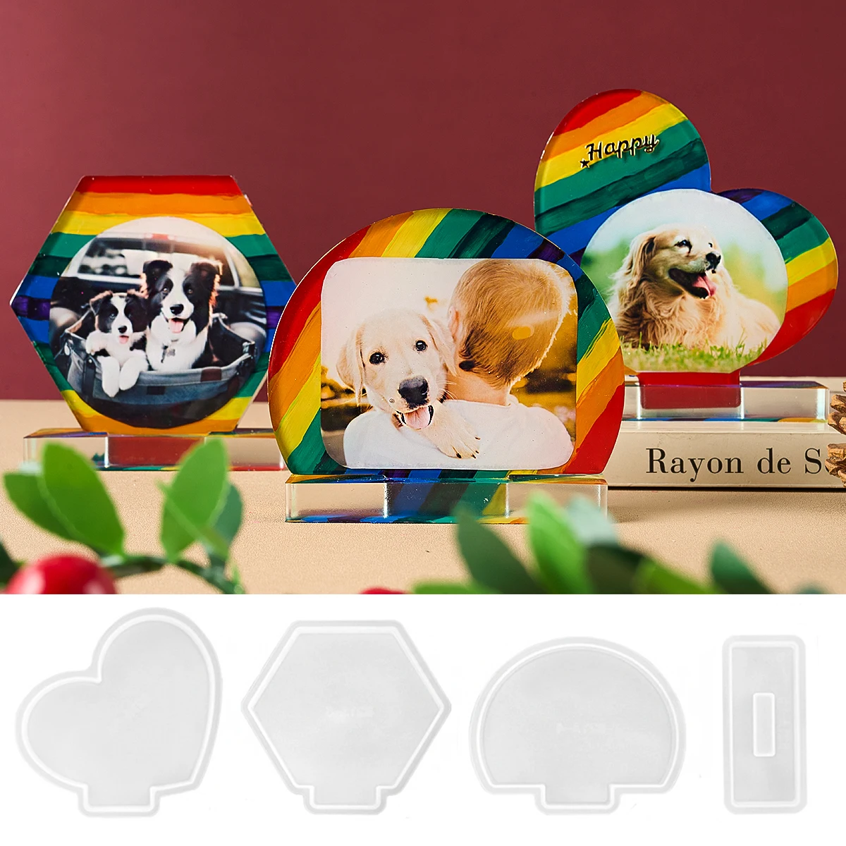 Фотодисплей смоляные формы форма для фоторамки сделай сам ручная работа в форме