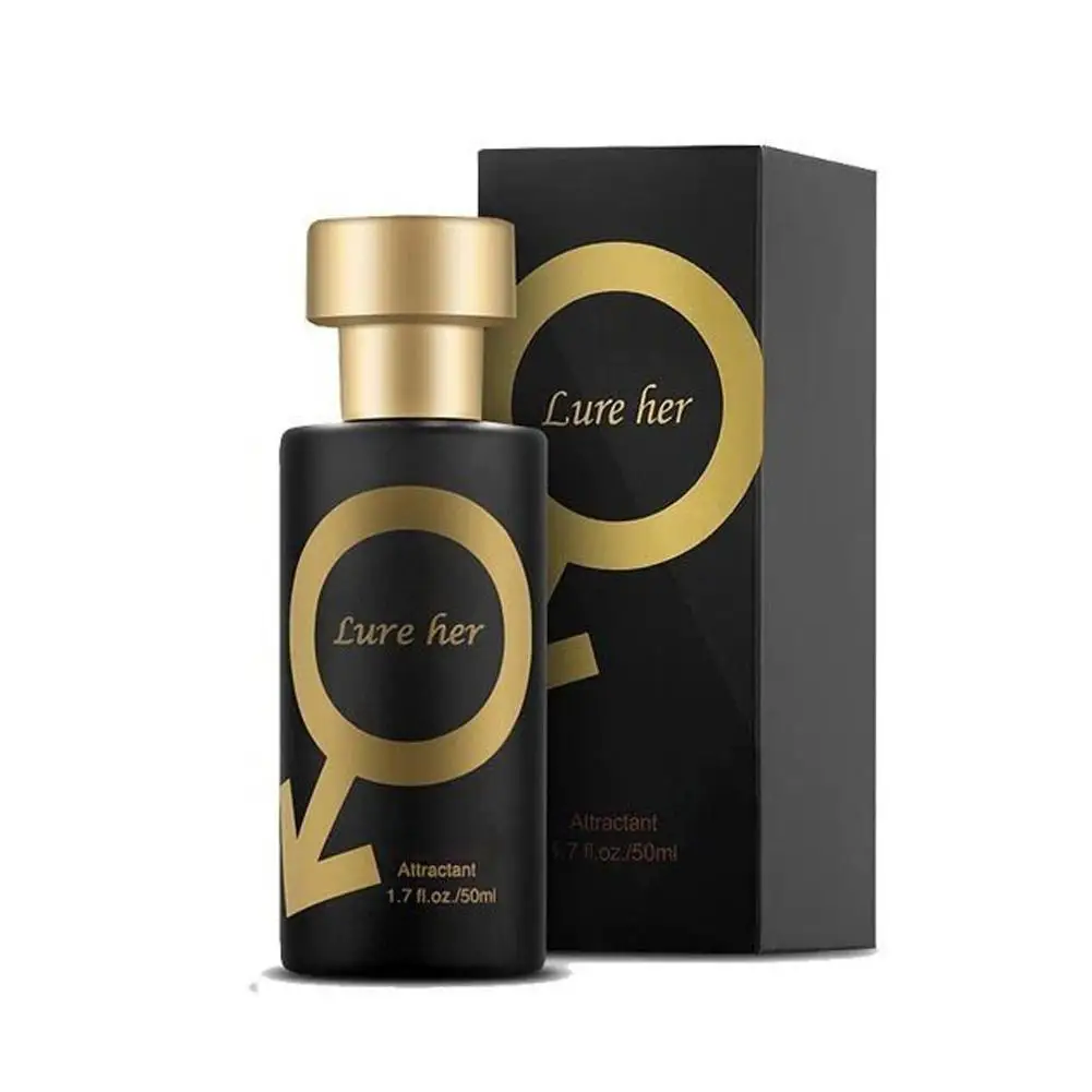 

Golden Lure Pheromone Perfume Spray Long Lasting 50ml Glamour Light Fragrance For Men Women Attract Men Her Him Pheromones