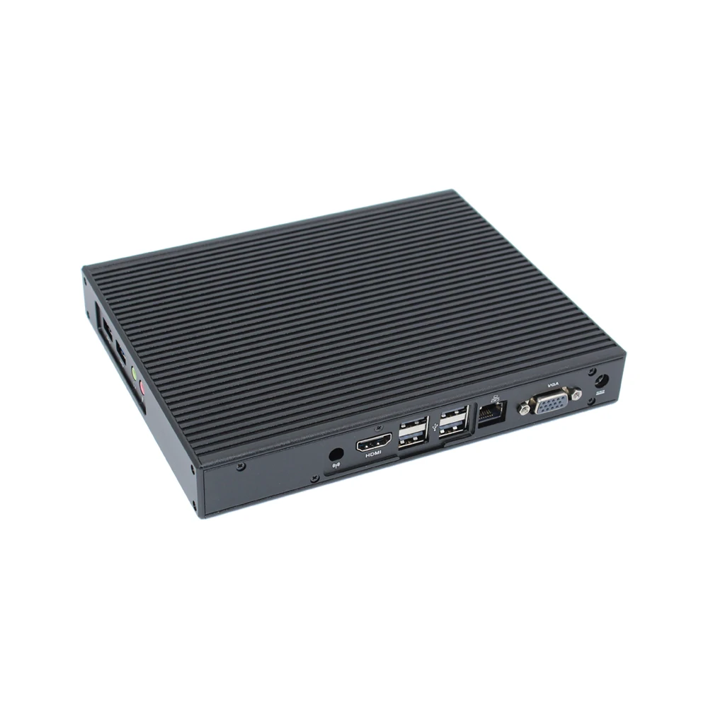 

Industrial J1900 computer win10 linux system 4G 128G SSD 6 USB 1 COM232 embedded fan-less MINI pc