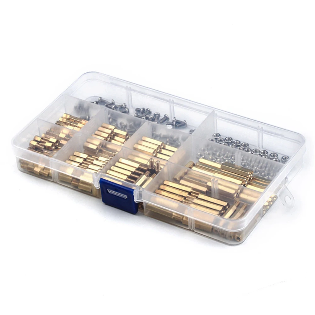 300 шт. 3 мм мужская и женская шестигранная латунная прокладка стопорный винт гайка