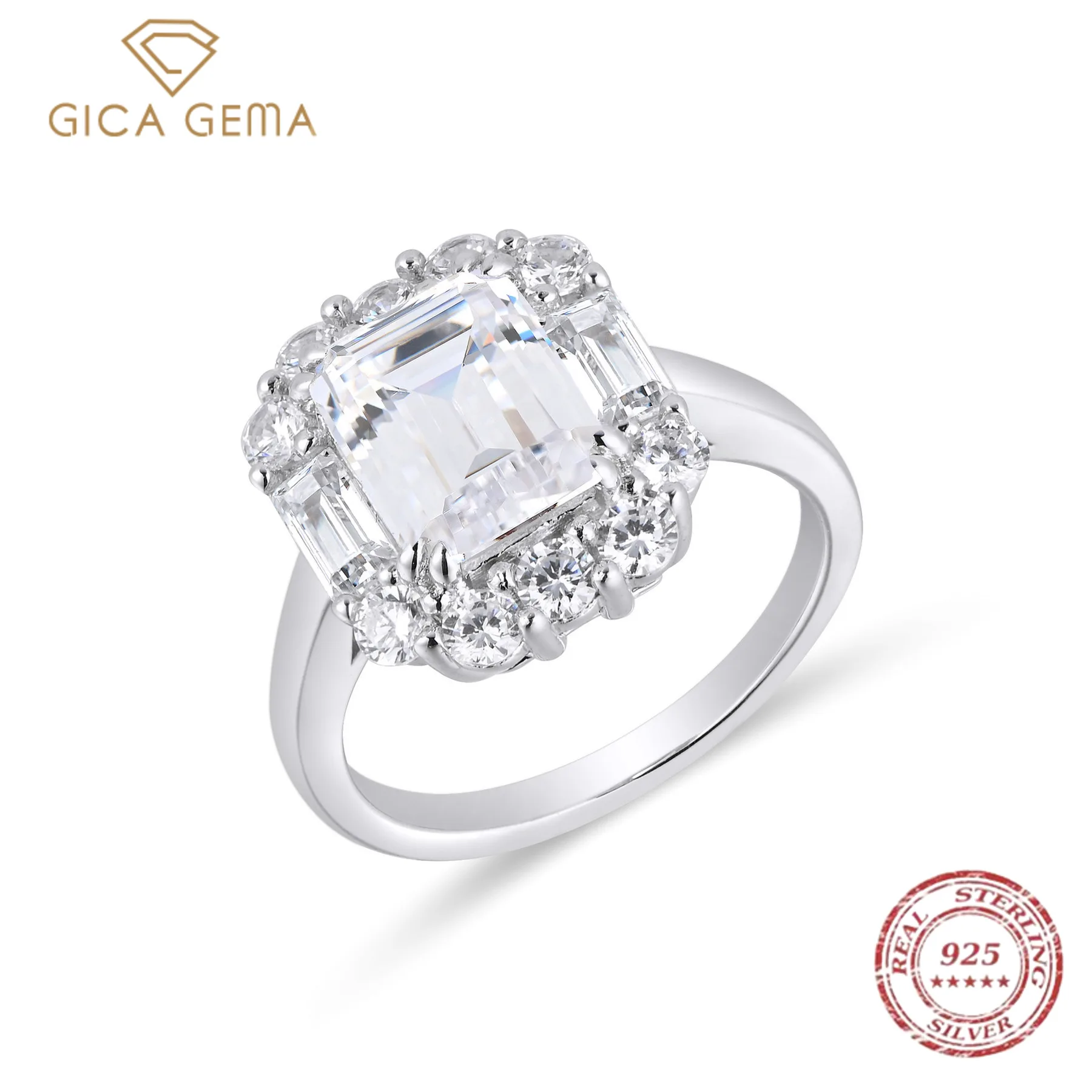 

Женское кольцо из серебра 925 пробы, с бриллиантами