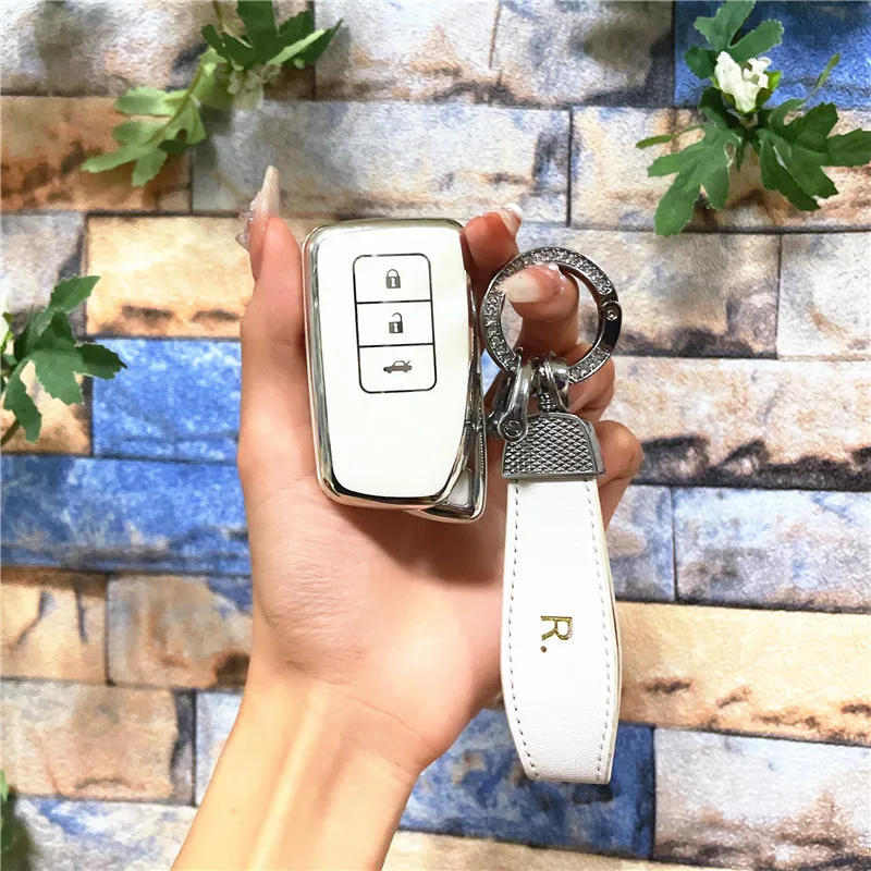 

Car Remote Key Case Shell Cover Fob For Lexus NX200 NX300 RX350 ES300 NX IS RX ES GX LX LS UX NX GS 200 260 300 350 Keychain
