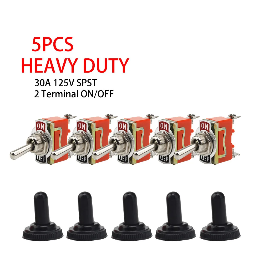 

YOMI 5Pcs Gratis Verzending Goede Kwaliteit E-TEN1021 2-Pin SPST 2 Terminal AAN-UIT 15A 250 V Toggle schakelaar orange