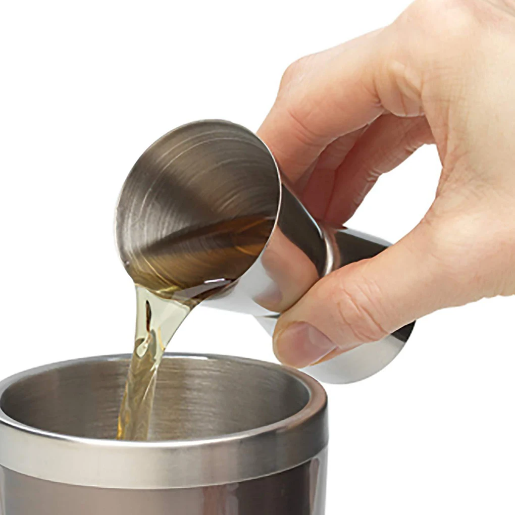 

Hot! 25/50ml Stainless Steel Bar Measure Cup Dual Head Bar Drink Shaker Measure Cocktail Jigger Bar Gadgets 1PC/2PCS
