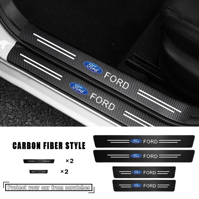 

Car Universal Door Sill Door Edge Protect Stickers for Ford Focus MK2 MK3 Ranger Fiesta S MAX Mustang Mondeo MK4 Mk6 Accessories