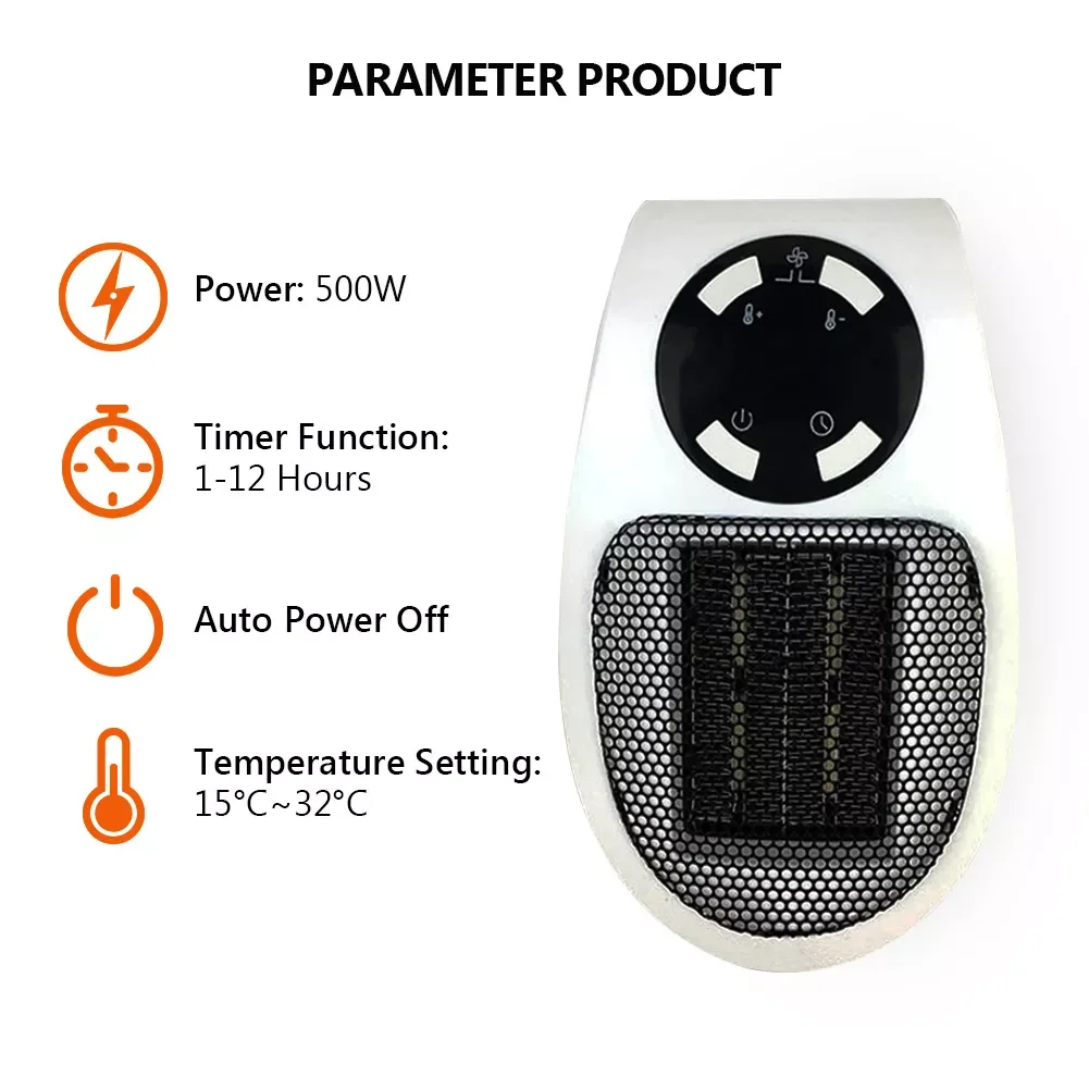 Электрический настенный обогреватель портативная розетка европейского