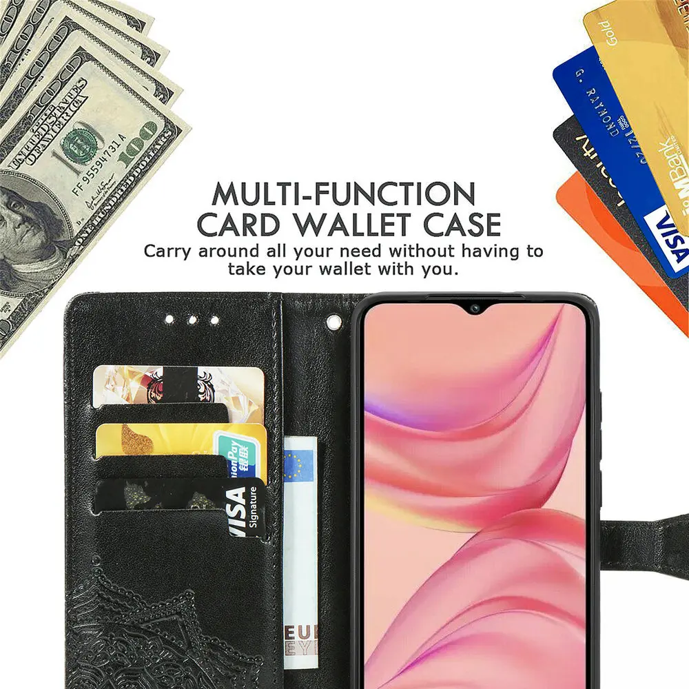 for infinix hot 10 play leather flip case mandala wallet book shell note 11 pro 10s nfc case hot10 lite 11s 10t 9 s phone cover free global shipping